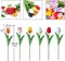 15PCS Real Touch Artificial Tulips – 14" PU Silk Faux Flowers for Home, Wedding & Party Decorations (Colorful)